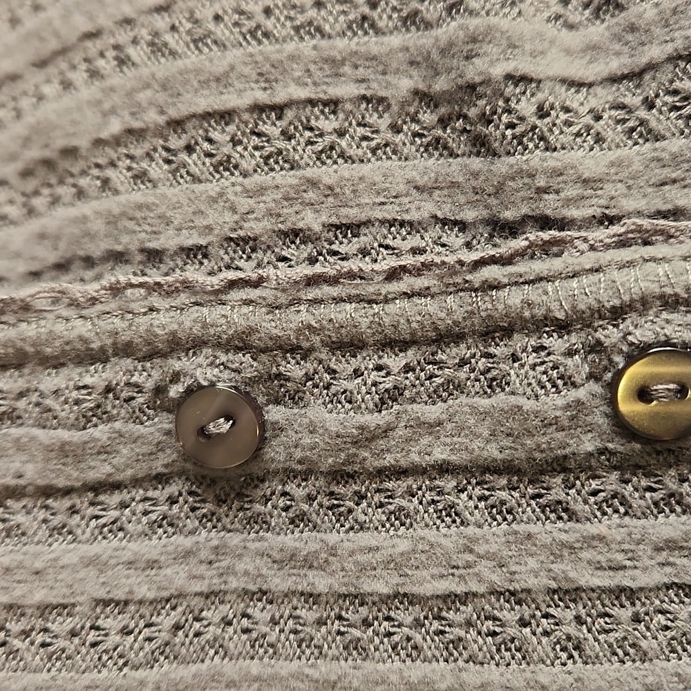 Out From Under Grey Cropped Button Cardigan - Picture 5 of 5